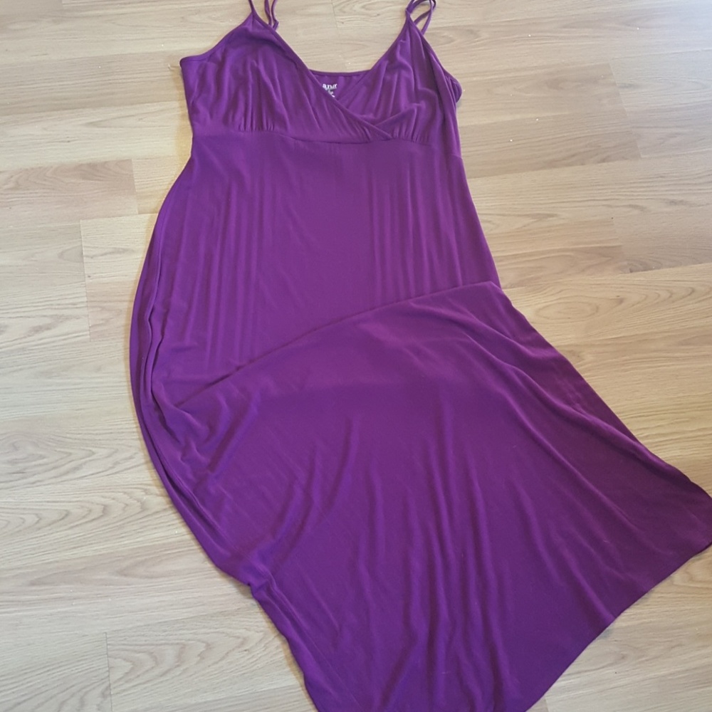 Purple maxi dress